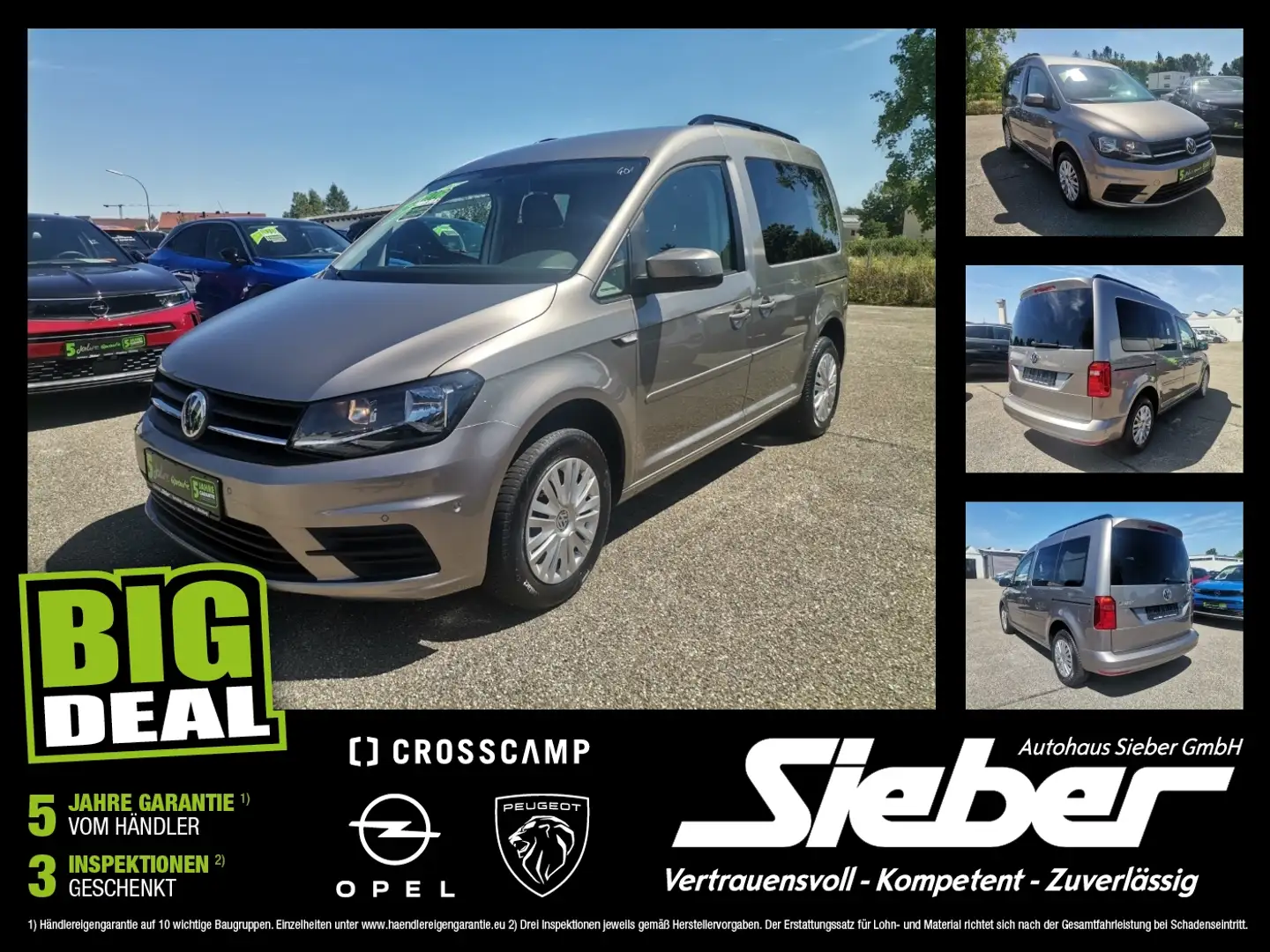 Volkswagen Caddy Beach Camping BMT AHK Teilled. Navi SHZ - Photo 1